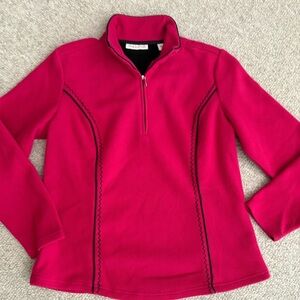 Coldwater Creek Fuchsia Fleece Pullover